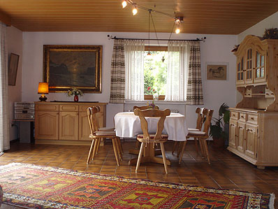 Esszimmer Ferienhaus Murnau am Staffelsee